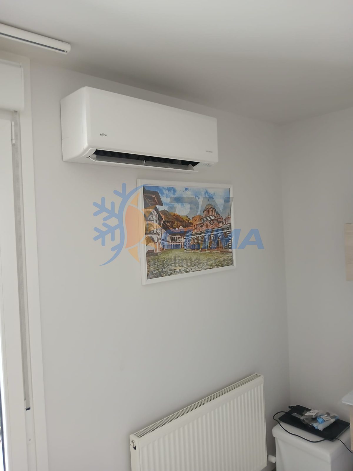Instalación de equipo split 1x1 + canalización, conexión frigorífica/eléctrica, vacío y puesta en marcha.